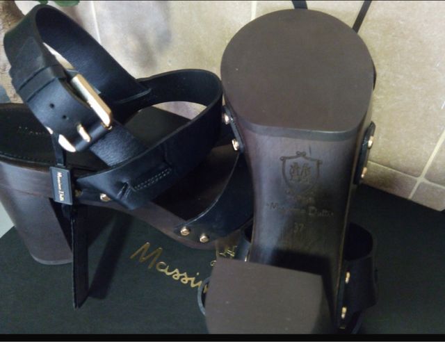 Sandalias piel Massimo Dutti