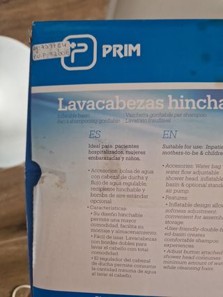 lavacabezas hinchable portatil