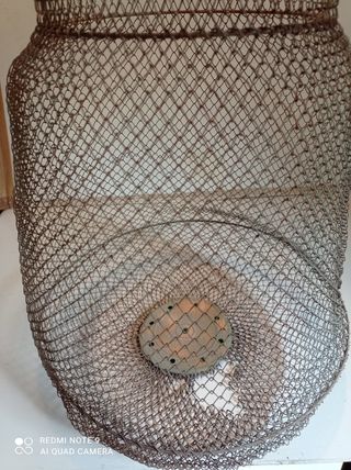 Nasa de pesca antigua veneciana.Convierte lámpara