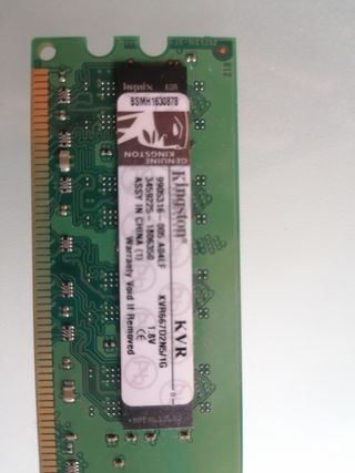 Memoria RAM Kingston 1 Giga kvr667d2n5/1g