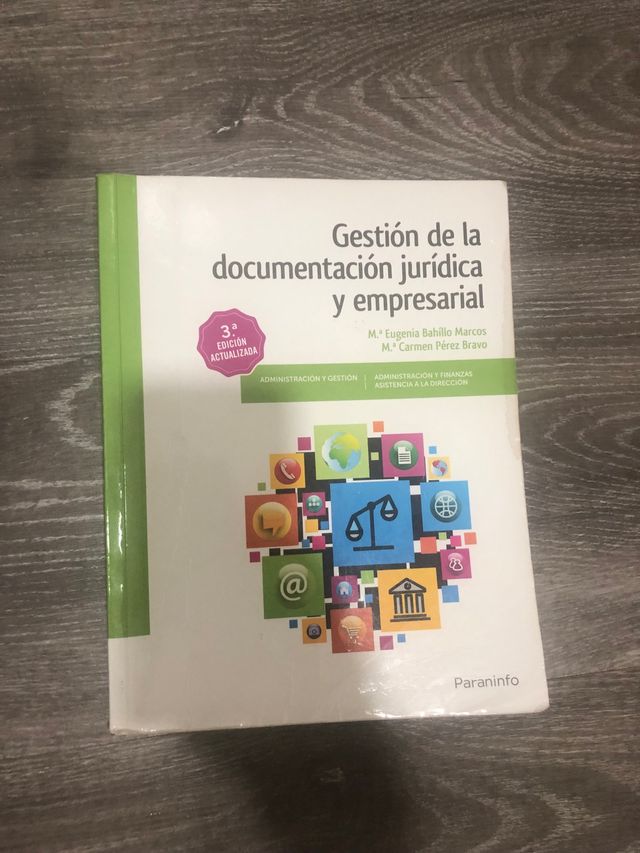 Libro Gestión de la documentación jurídica