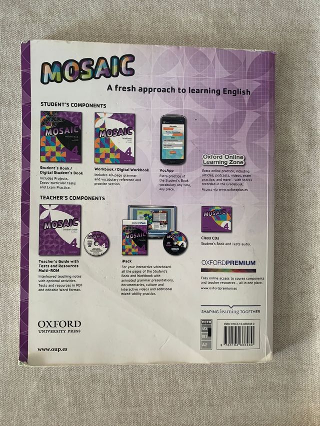 Libros Inglés 4 ESO Mosaic workbook-Student's book