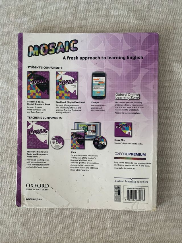 Libros Inglés 4 ESO Mosaic workbook-Student's book