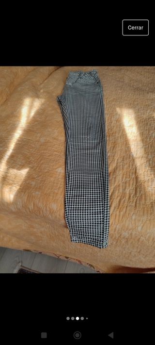 Pantalón con dibujo pata de gallo, nuevo.