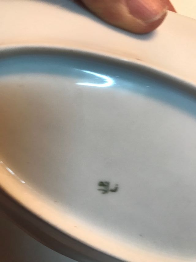 Bandeja de porcelana vintage