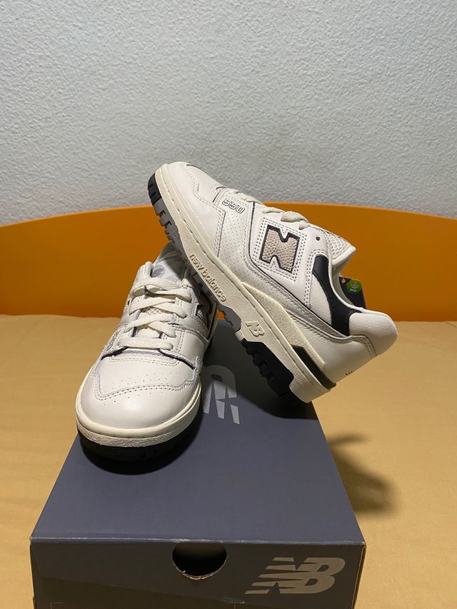 New balance 550 cream black