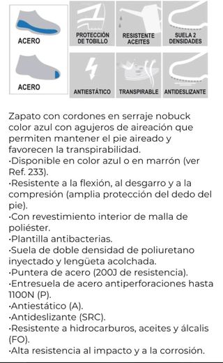 Zapatos de seguridad n. 42 y 43. Nuevos