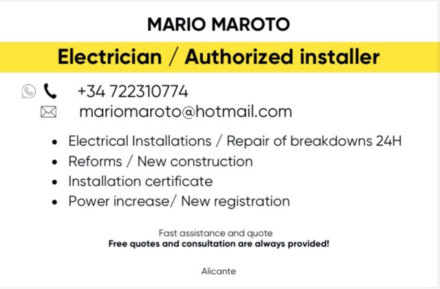 Electricista autorizado