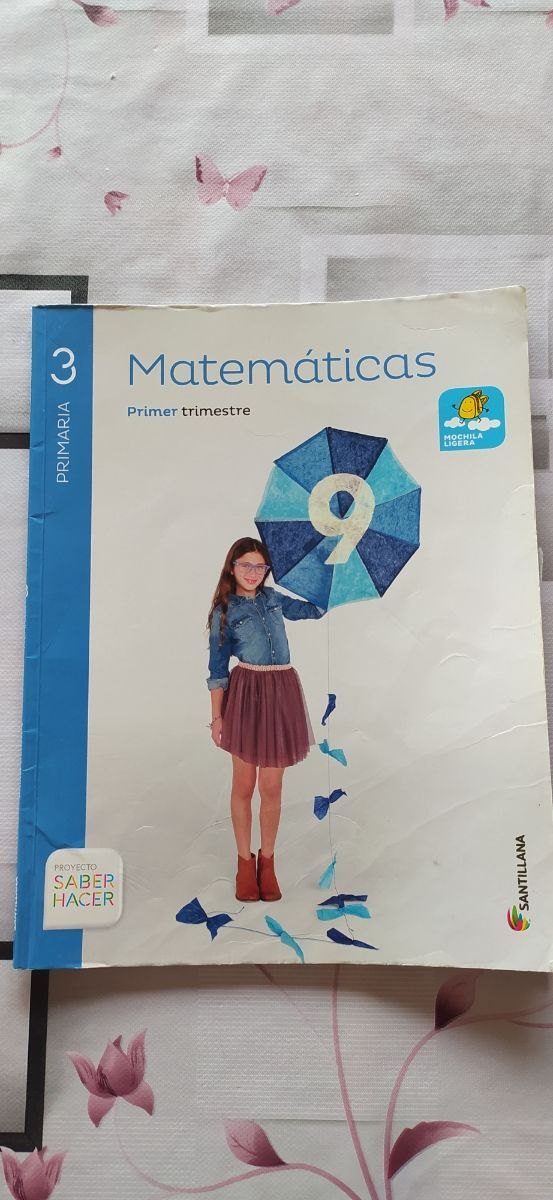 libro de matemáticas 3 prim. editorial Santillana