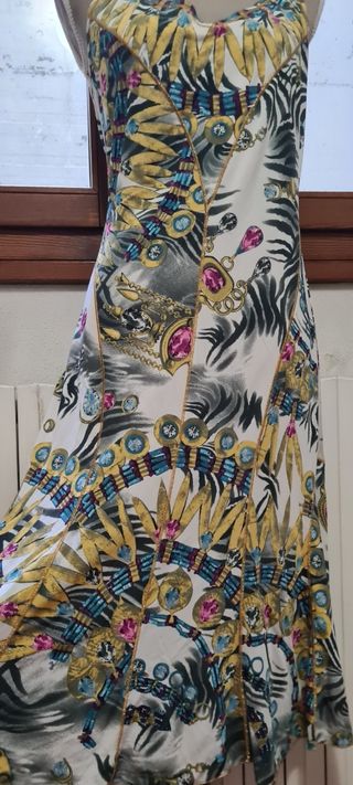 Angelo Marano abito stampa gioielli tg xl-L 