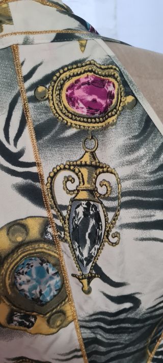 Angelo Marano abito stampa gioielli tg xl-L 