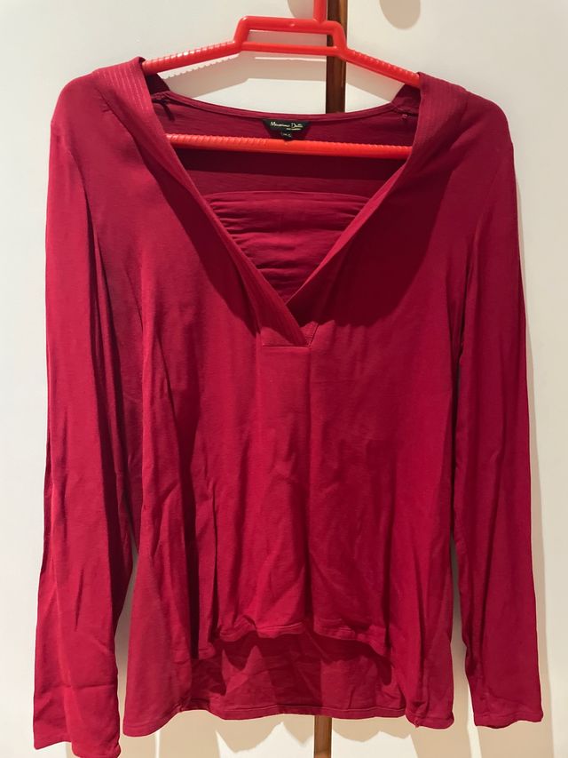 Blusa Roja Massimo Dutti