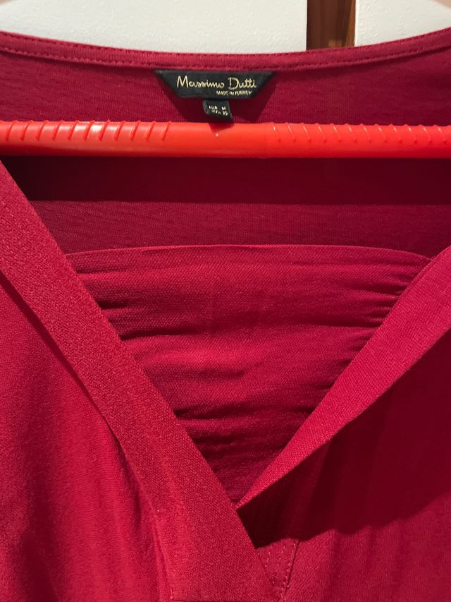 Blusa Roja Massimo Dutti