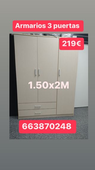 Armarios 3 puertas Nuevos ✅ ✅