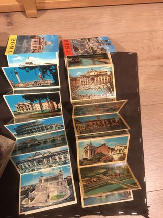Lote mas de 60 postales antiguas de roma vaticano