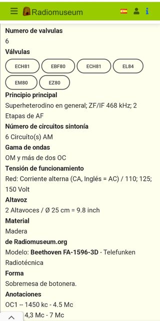 Radio tocadiscos TELEFUNKEN FA-1596-3D