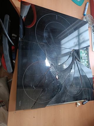 placa inducción rota seguro