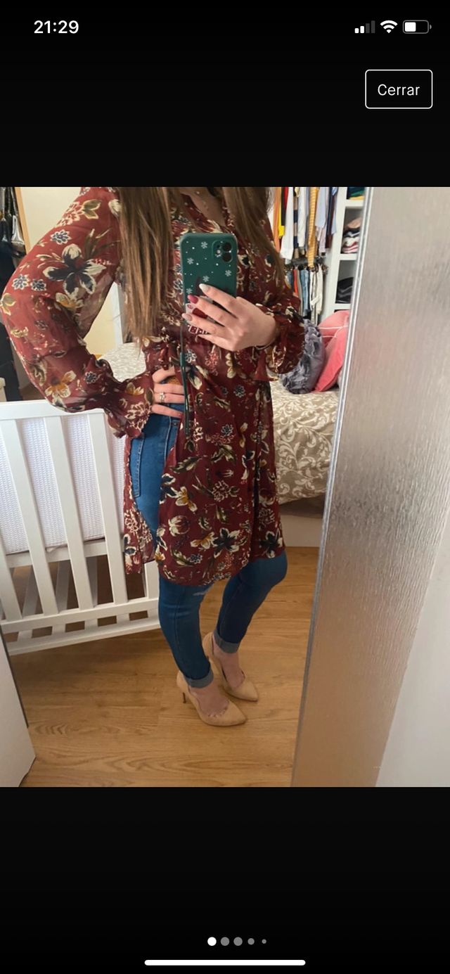 Camisa zara abertura lados