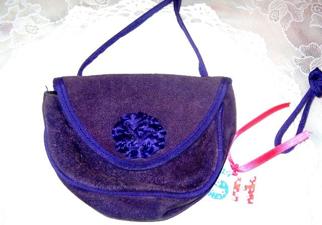 Minibolso ante color morado