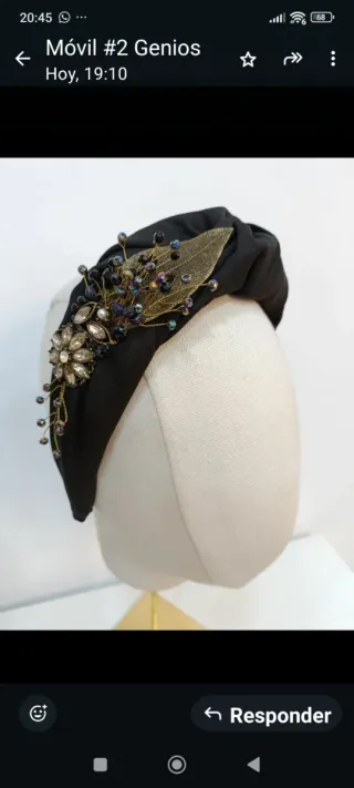 Diadema Con Velo para boda.