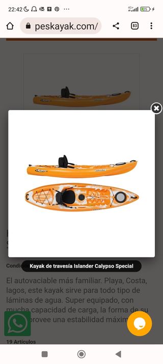 Kayak Autovaciable Islander