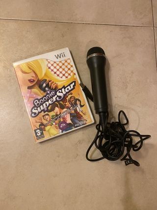 Juego boogie Super Star wii + micrófono