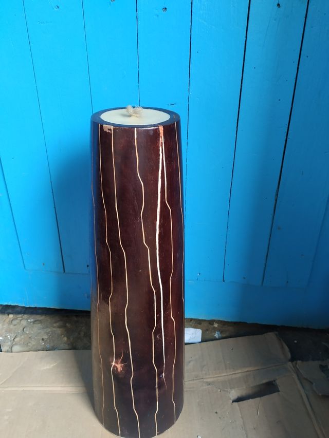 portavela madera grande