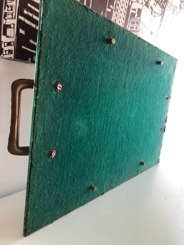 Linda bandeja em vidro antiga