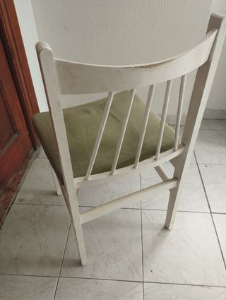 silla de madera vintage