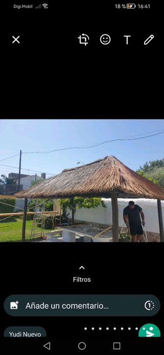 se hacen sombrillas de brezo esparto mimbre y carr