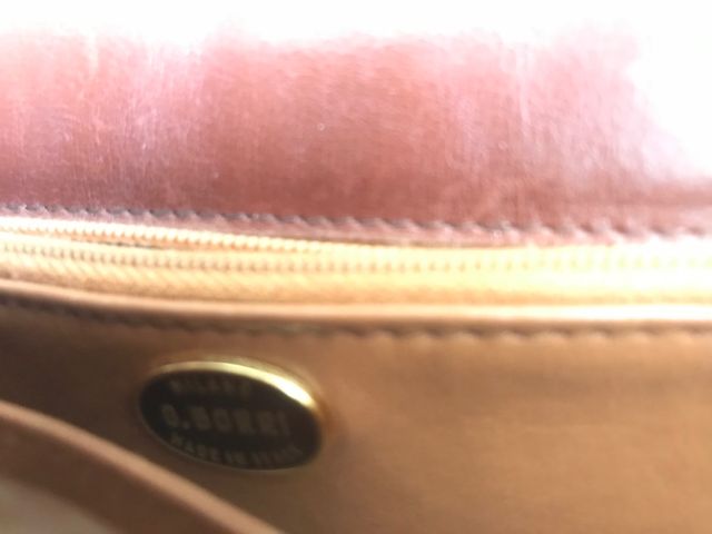 Borsa pelletteria G. Borrì cuoio e coccodrillo