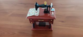 maquina de coser decoración.