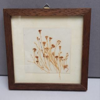cornici in legno con fiori, vintage