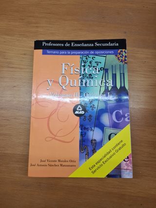 Libros Oposiciones Física y Química Editorial Mad