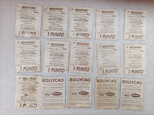 cromos bollycao sega