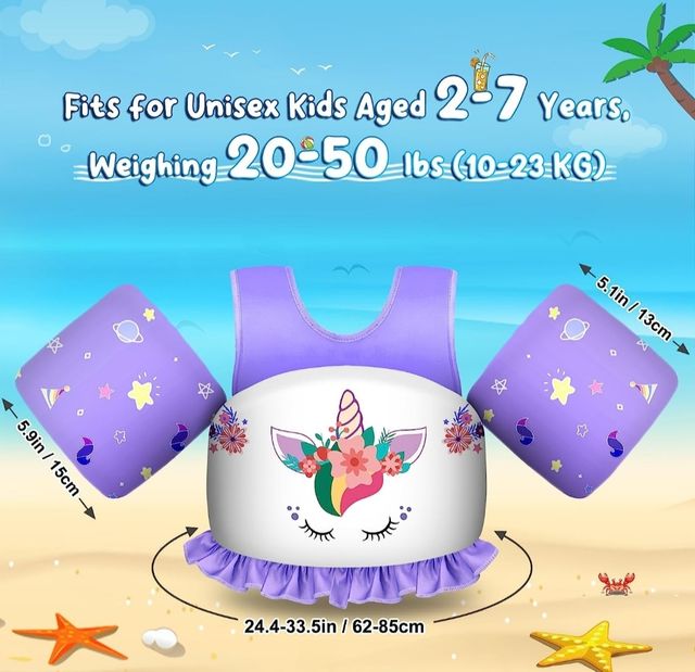 Chaleco seguridad niños con manguitos y capa NUEVO