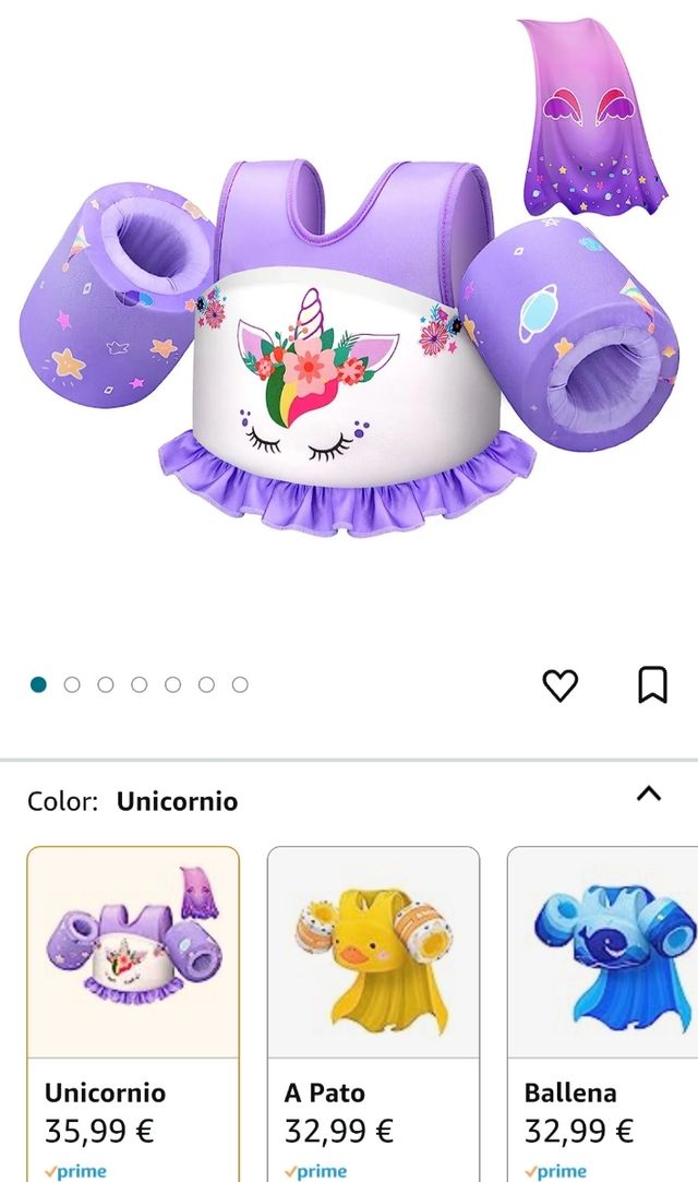 Chaleco seguridad niños con manguitos y capa NUEVO