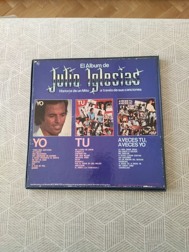 Tre vinili di Julio Iglesias