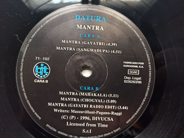 Datura - Mantra (vinilo, 1996)