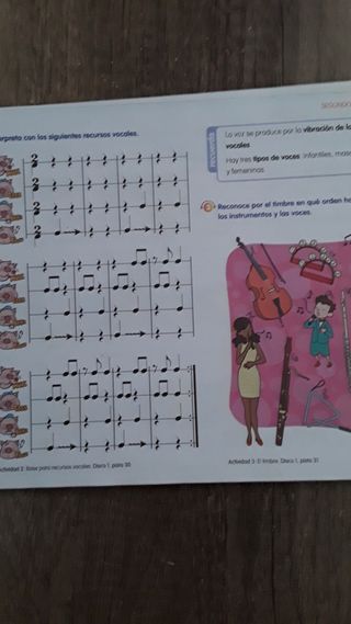 Libro música 3° primaria Santillana