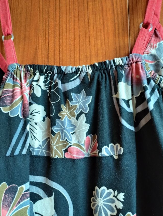 Vestido mujer de tirantes estampado. Zudor talla M