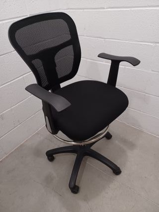 Silla giratoria, con ruedas, gran altura