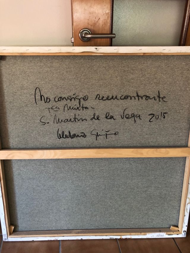 Celedonio Guijorro. Abstracto técnica mixta lienzo