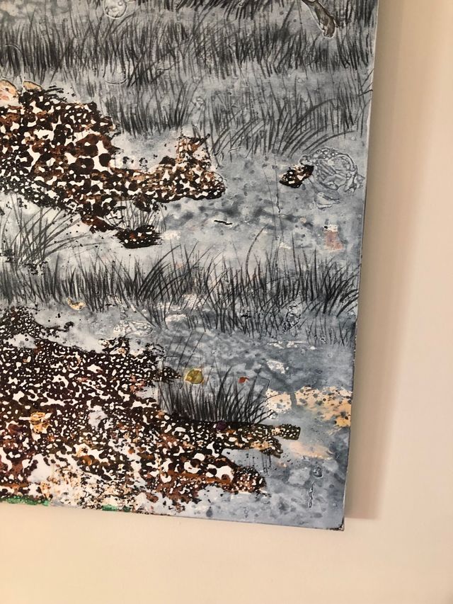 Celedonio Guijorro. Abstracto técnica mixta lienzo