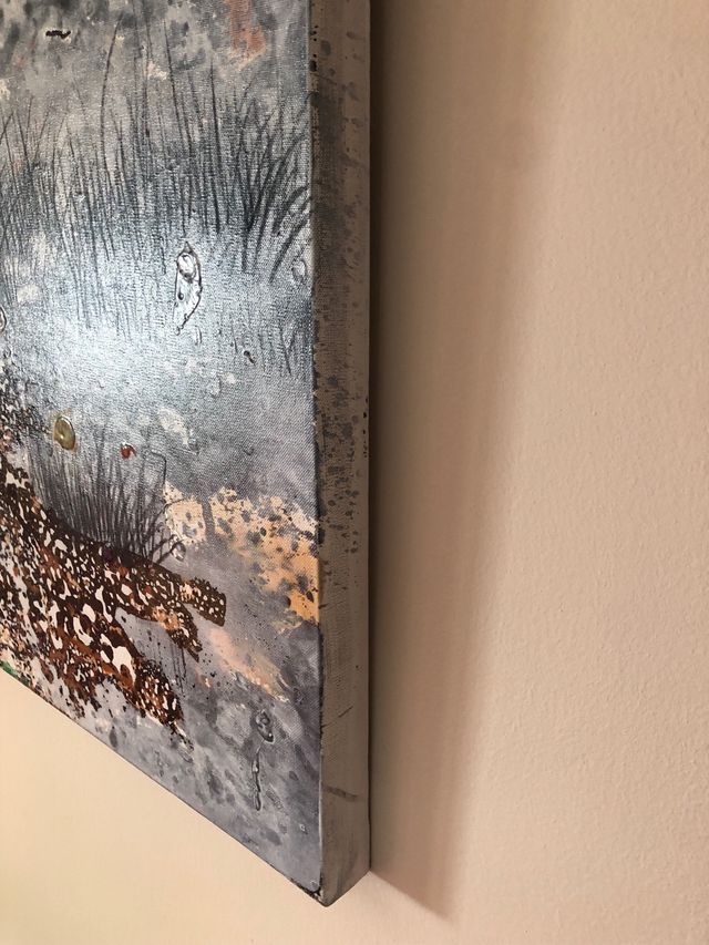 Celedonio Guijorro. Abstracto técnica mixta lienzo