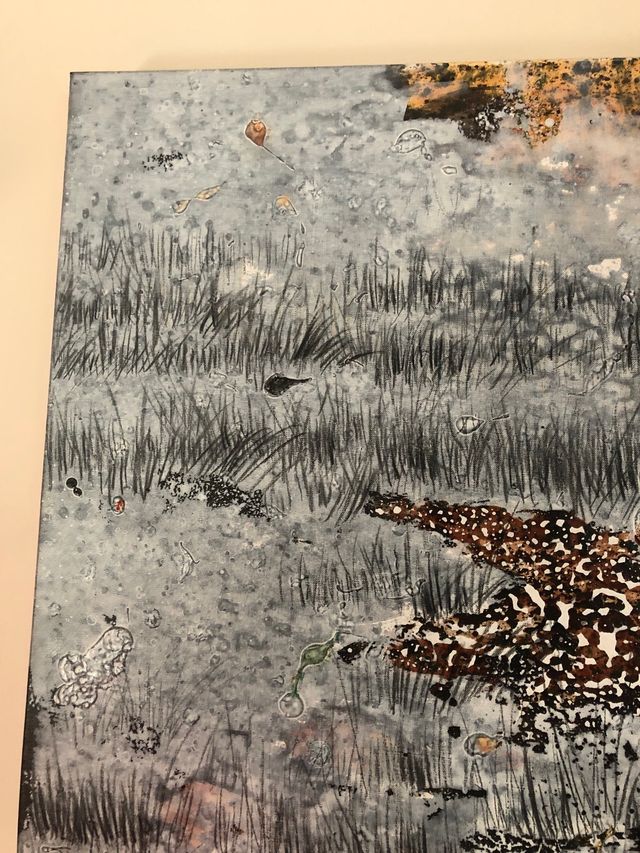 Celedonio Guijorro. Abstracto técnica mixta lienzo