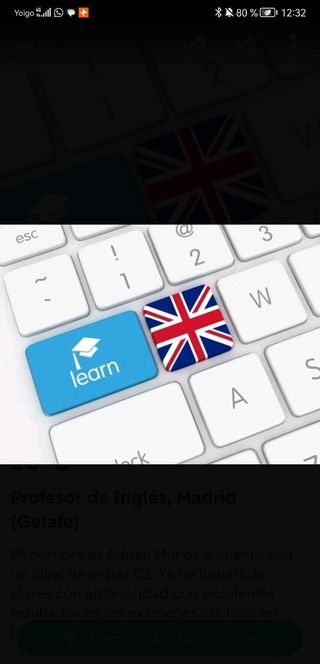 Profesor de Inglés, refuerzo verano