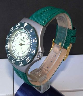 1374-Reloj MX ONDA-lumibrite- 10 Atm-vintage-NOS 