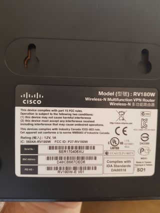 Router Cisco RV180W