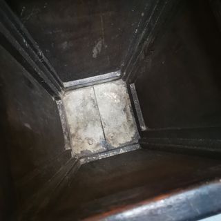 paragüero madera. antiguo.